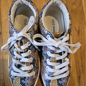 Steve Madden Snake Print Sneakers